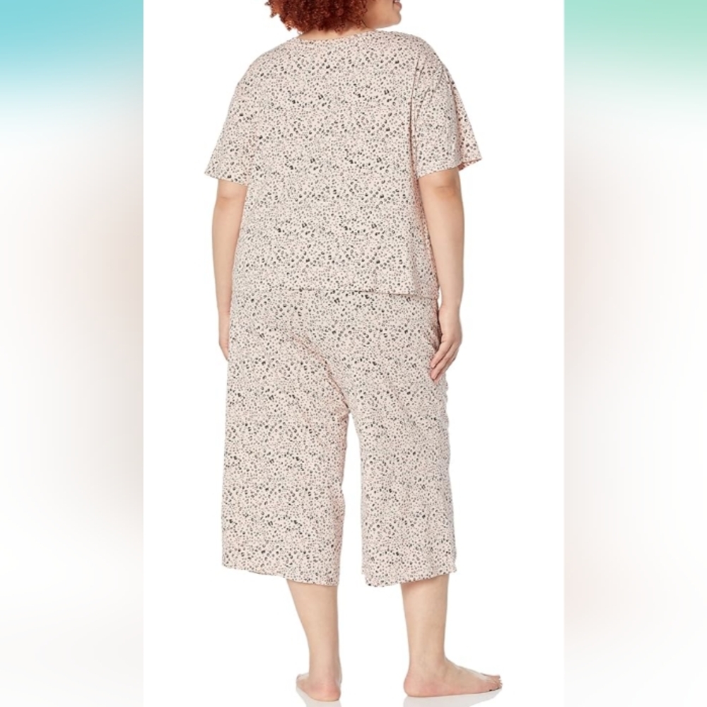 Amazon Essentials Light Pink Leopard Print Knit J… - image 2